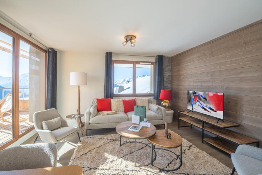 Skiverleih 3-Zimmer-Appartment für 6 Personen (A203) - Les Fermes de l'Alpe - A - Alpe d'Huez - Wohnzimmer