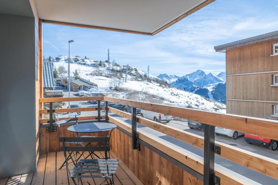 Skiverleih 2-Zimmer-Berghütte für 4 Personen (C103) - Les Fermes de l'Alpe - C - Alpe d'Huez - Balkon