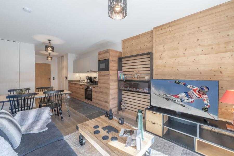 Skiverleih 2-Zimmer-Berghütte für 4 Personen (C103) - Les Fermes de l'Alpe - C - Alpe d'Huez - Wohnzimmer