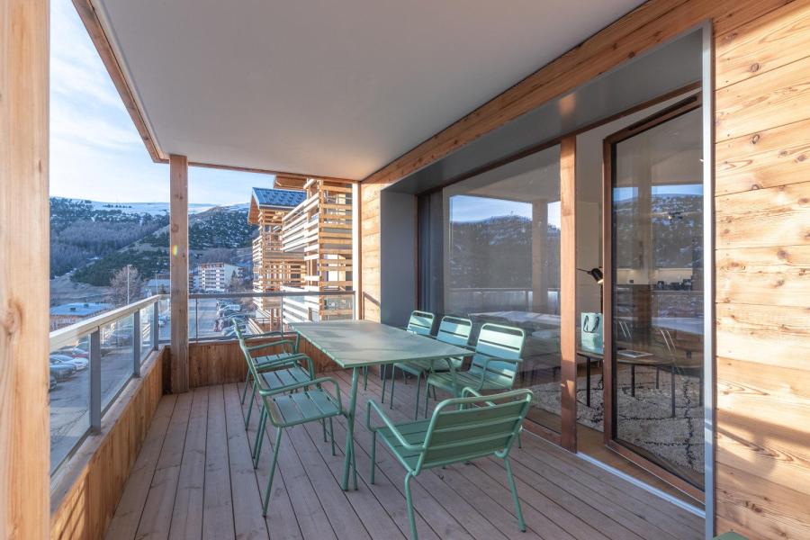 Location au ski Appartement 4 pièces 6 personnes (C201) - Les Fermes de l'Alpe - C - Alpe d'Huez - Extérieur hiver