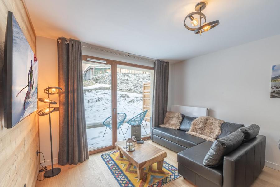 Ski verhuur Appartement 2 kamers 4 personen (C202) - Les Fermes de l'Alpe - C - Alpe d'Huez - Woonkamer