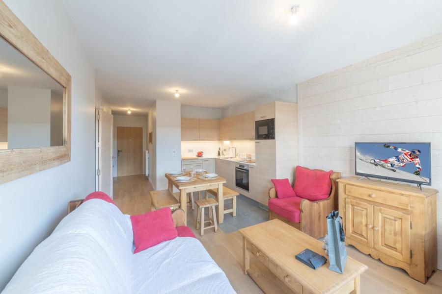 Ski verhuur Appartement 2 kamers bergnis 4 personen (C206) - Les Fermes de l'Alpe - C - Alpe d'Huez - Woonkamer