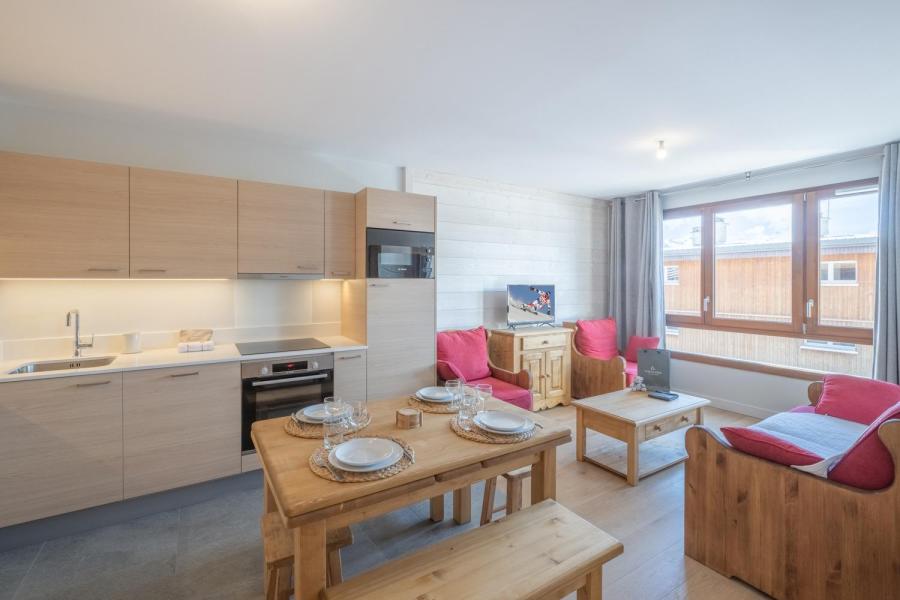 Ski verhuur Appartement 2 kamers bergnis 4 personen (C206) - Les Fermes de l'Alpe - C - Alpe d'Huez - Woonkamer