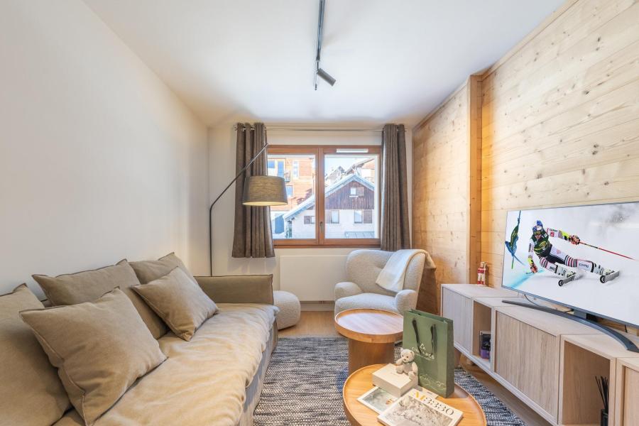 Location au ski Appartement 2 pièces 4 personnes (C402) - Les Fermes de l'Alpe - C - Alpe d'Huez - Séjour