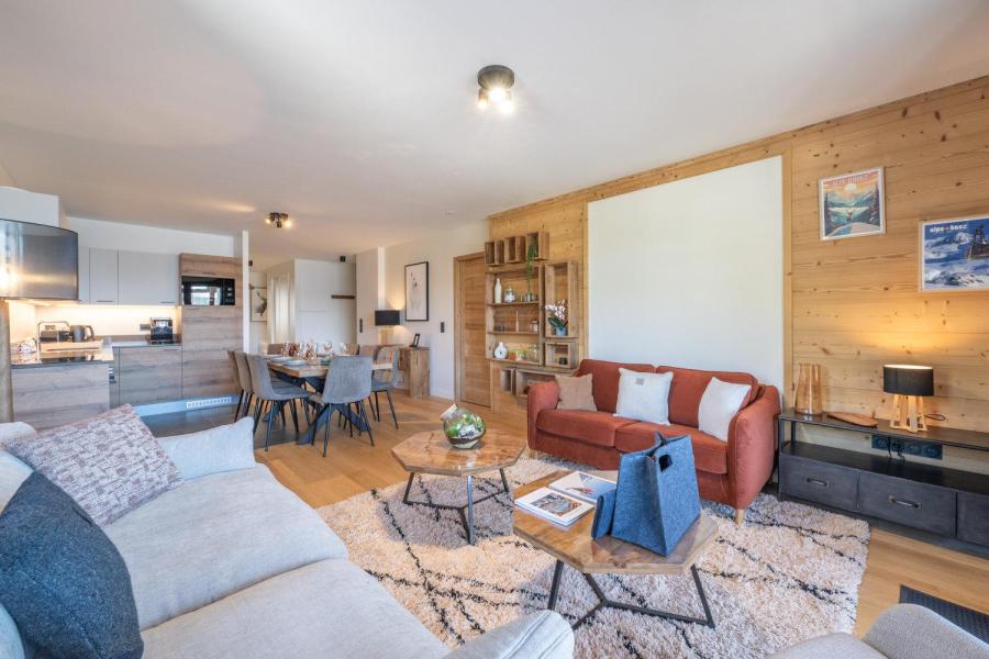 Ski verhuur Appartement 5 kamers 10 personen (C401) - Les Fermes de l'Alpe - C - Alpe d'Huez - Woonkamer