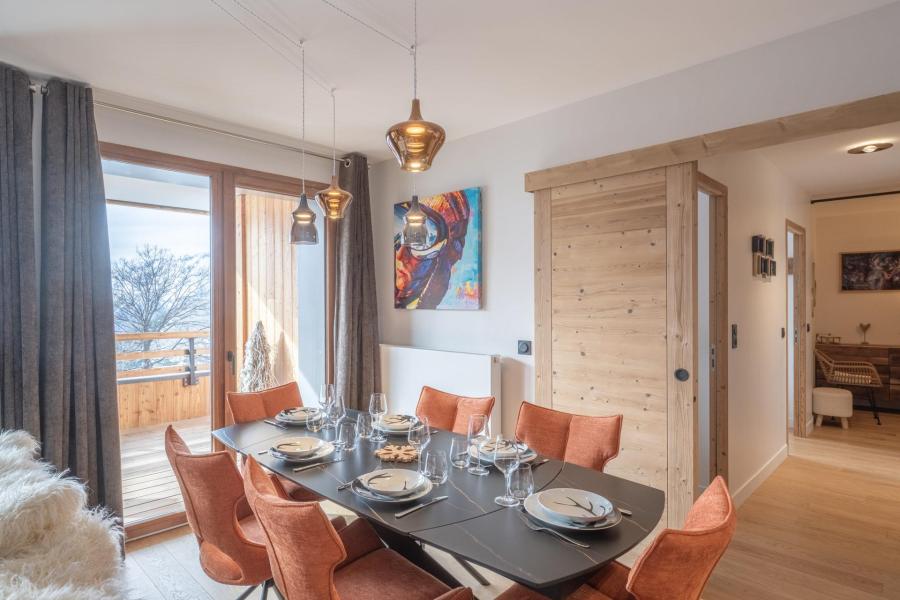 Skiverleih 3-Zimmer-Holzhütte für 6 Personen (D105) - Les Fermes de l'Alpe - D - Alpe d'Huez - Wohnzimmer