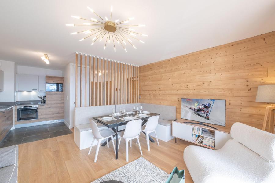 Rent in ski resort 4 room apartment cabin 8 people (D206) - Les Fermes de l'Alpe - D - Alpe d'Huez - Living room