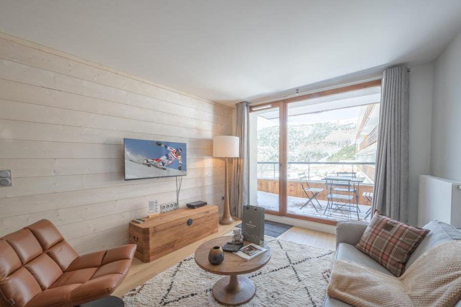 Rent in ski resort Les Fermes de l'Alpe - D - Alpe d'Huez - Living room