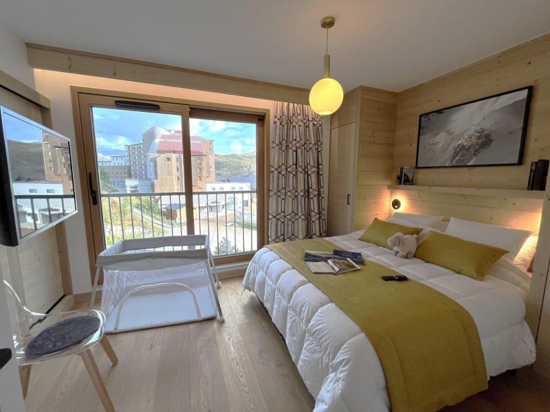 Rent in ski resort 4 room apartment cabin 8 people (A42) - Phoenix A - Alpe d'Huez - Bedroom