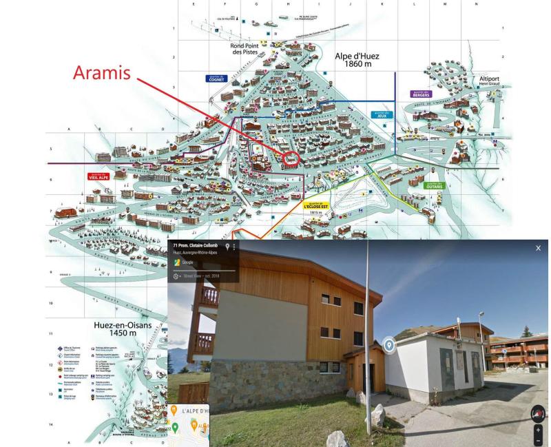 Location au ski Résidence Aramis - Alpe d'Huez - Plan