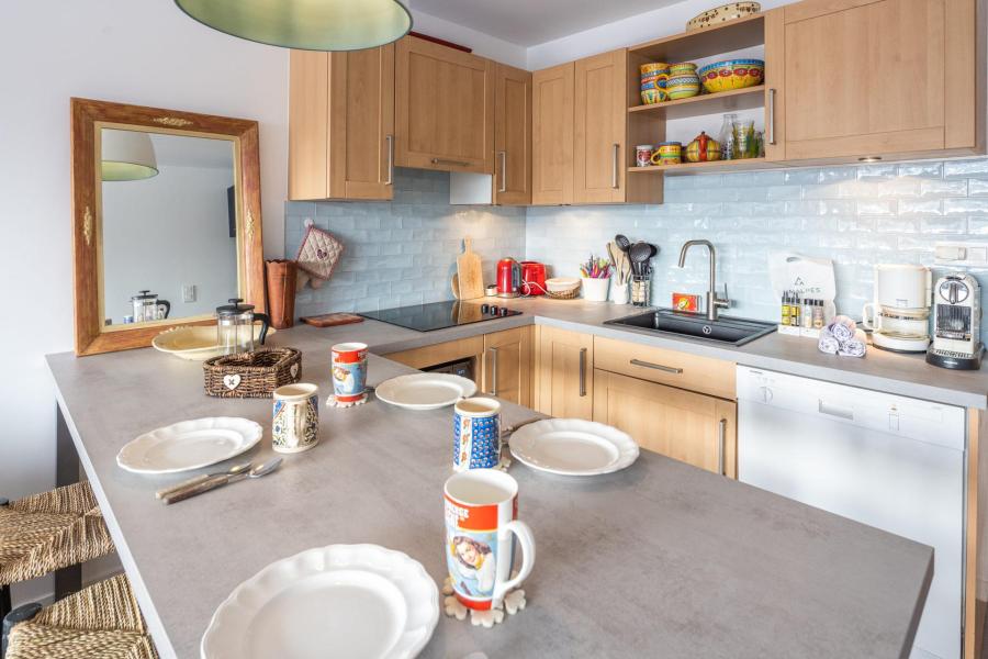 Ski verhuur Appartement 2 kabine kamers 4 personen (D2) - Résidence Aramis - Alpe d'Huez - Keukenblok