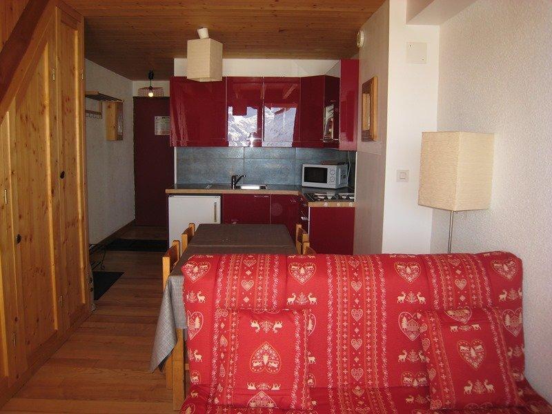 Ski verhuur Appartement 2 kamers mezzanine 5 personen (404) - Résidence Christiania - Alpe d'Huez - Woonkamer