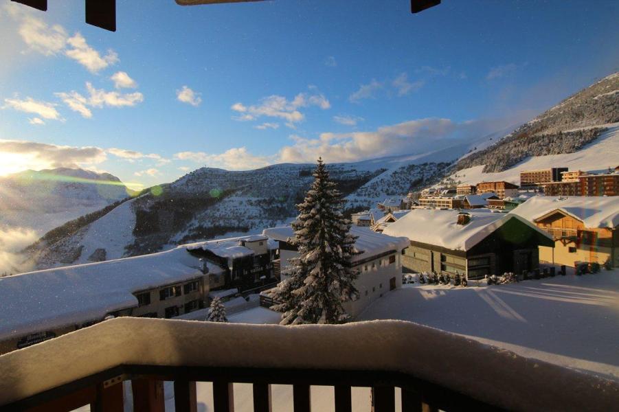 Rent in ski resort 2 room apartment 4 people (535) - Résidence l'Ours Blanc - Alpe d'Huez - Balcony