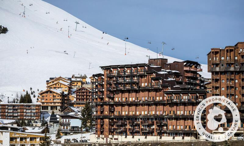 Аренда на лыжном курорте Résidence l'Ours Blanc - MH - Alpe d'Huez - зимой под открытым небом