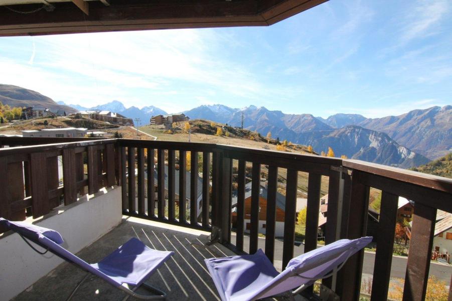 Skiverleih Studio Schlafnische 4 Personen (302) - Résidence l'Ours Blanc - Alpe d'Huez - Balkon