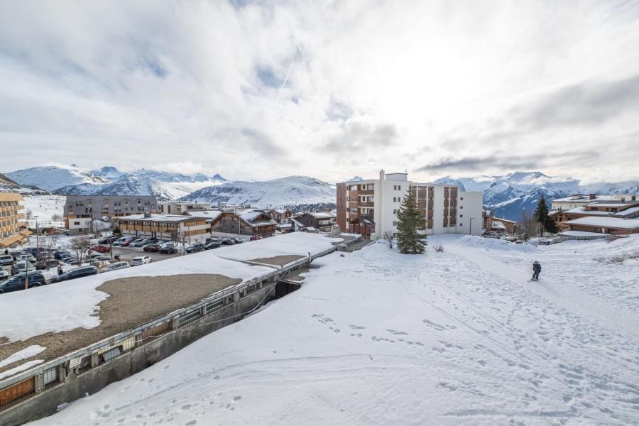 Location au ski Appartement 4 pièces cabine 8 personnes (303) - Résidence Le Dome - Alpe d'Huez - Extérieur hiver
