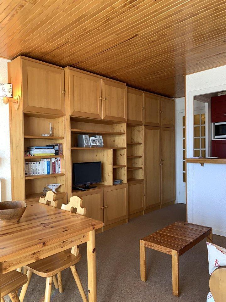 Ski verhuur Studio bergnis 4 personen (L4) - Résidence le Majestic II - Alpe d'Huez - Woonkamer