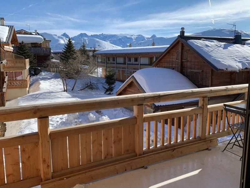 Ski verhuur Appartement 3 kamers 6 personen (110) - Résidence le Zodiaque - Alpe d'Huez - Balkon