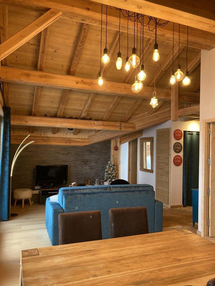 Ski verhuur Appartement 3 kamers 6 personen (304) - Résidence le Zodiaque - Alpe d'Huez - Woonkamer