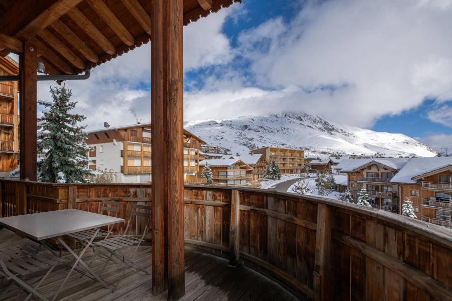 Wynajem na narty Apartament 4 pokojowy 6 osób (2) - Résidence Les Alpages - Alpe d'Huez - Zima na zewnątrz