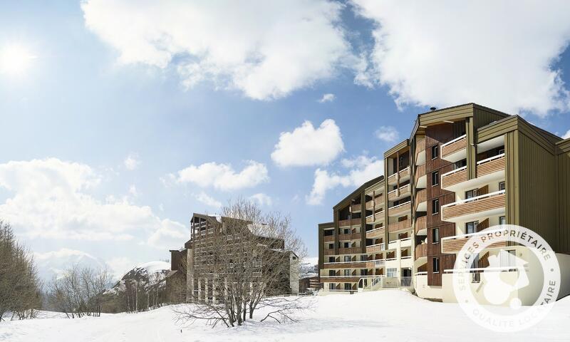 Location au ski Résidence les Bergers - MH - Alpe d'Huez - Extérieur hiver