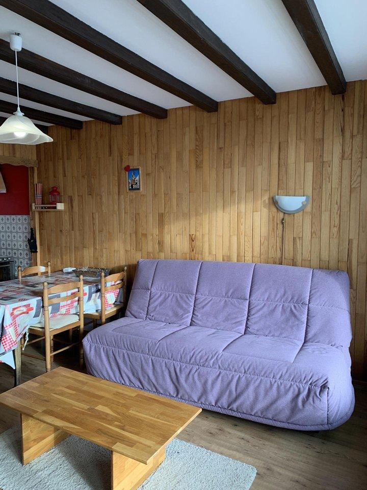 Ski verhuur Studio 4 personen (F4) - Résidence les Gémeaux - Alpe d'Huez - Woonkamer