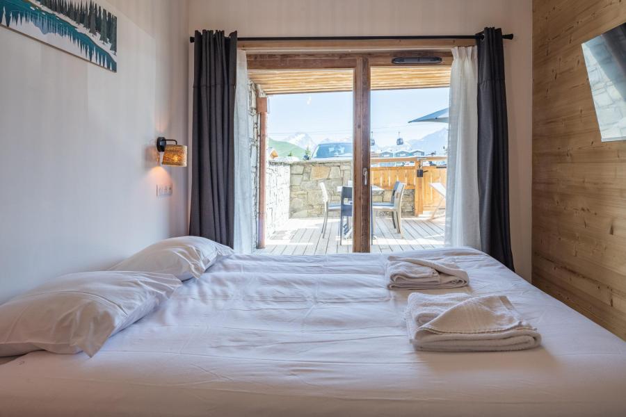 Skiverleih 2-Zimmer-Berghütte für 4 Personen (002) - Résidence Les Gentianes - Alpe d'Huez - Schlafzimmer