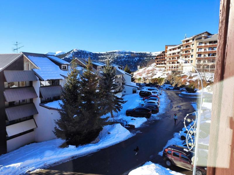 Ski verhuur Appartement 2 kamers mezzanine 6 personen (309) - Résidence les Horizons d'Huez - Alpe d'Huez - Raam