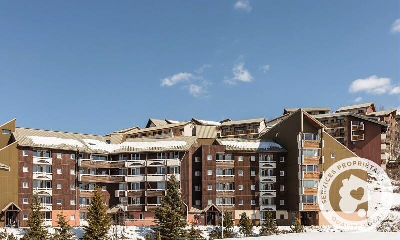 Location au ski Résidence les Horizons d'Huez - MH - Alpe d'Huez - Extérieur hiver