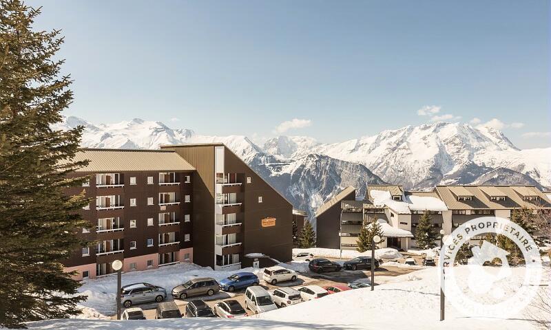 Аренда на лыжном курорте Résidence les Horizons d'Huez - MH - Alpe d'Huez - зимой под открытым небом