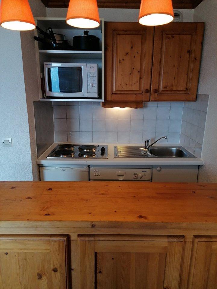 Location au ski Studio 4 personnes (223) - Résidence les Horizons d'Huez - Alpe d'Huez - Kitchenette