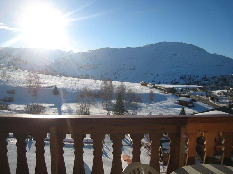 Rent in ski resort 2 room apartment 4 people (6102) - Résidence les Mélèzes - Alpe d'Huez - Balcony