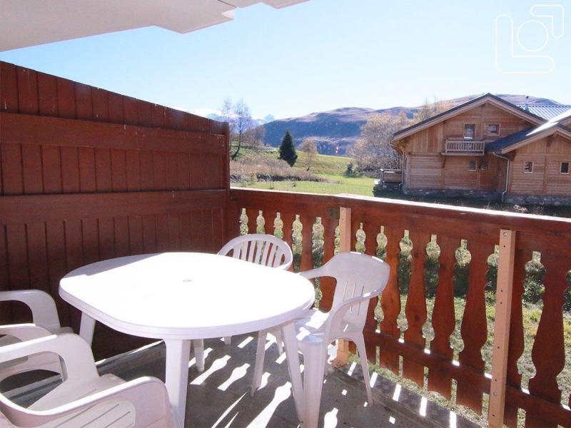 Ski verhuur Appartement 2 kamers 6 personen (129) - Résidence les Mélèzes - Alpe d'Huez - Balkon