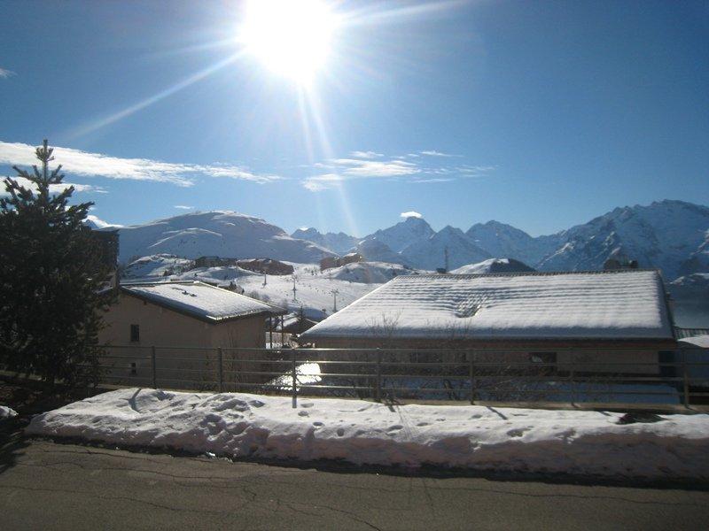 Location au ski Studio 4 personnes (003) - Résidence les Olympiades A - Alpe d'Huez - Balcon