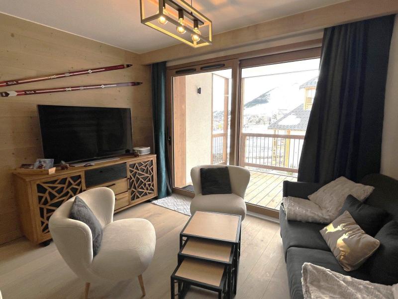 Ski verhuur Appartement 2 kabine kamers 4 personen (B28) - Résidence Phoenix B - Alpe d'Huez - Woonkamer