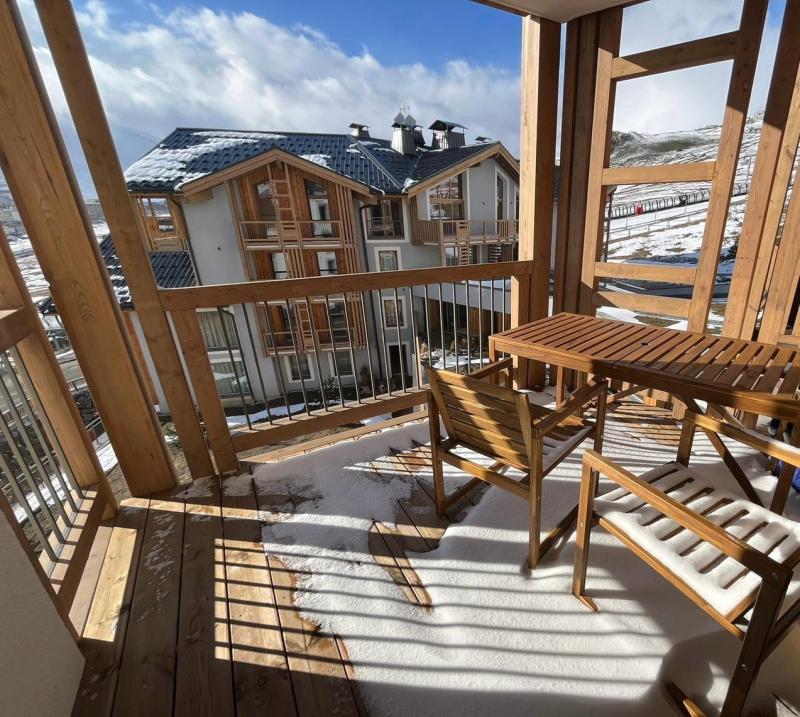 Ski verhuur Appartement 2 kabine kamers 4 personen (B37) - Résidence Phoenix B - Alpe d'Huez - Balkon