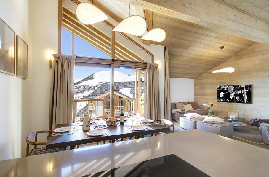 Ski verhuur Appartement 6 kabine kamers 10 personen (B41) - Résidence Phoenix B - Alpe d'Huez - Woonkamer