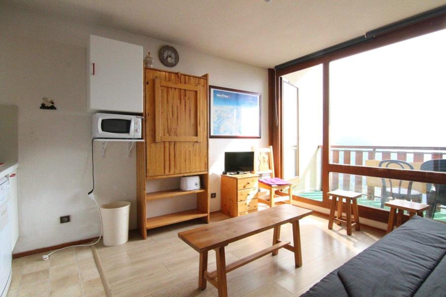 Ski verhuur Appartement 2 kamers bergnis 4 personen (201) - Résidence Vue et Soleil - Alpe d'Huez - Woonkamer