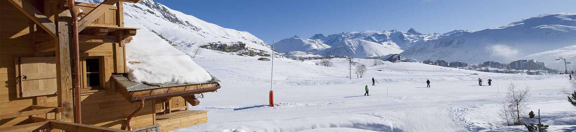Skiverleih Chalet Bouquetin - Alpe d'Huez - Draußen im Winter