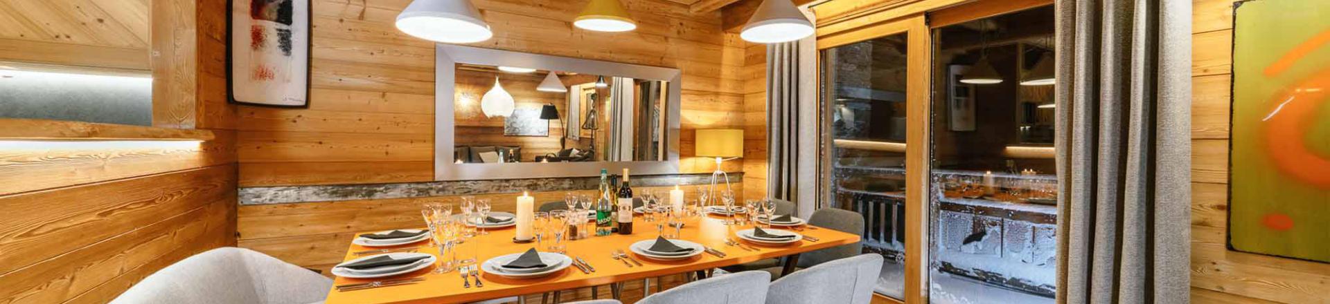 Rent in ski resort Chalet Bouquetin - Alpe d'Huez - Dining area