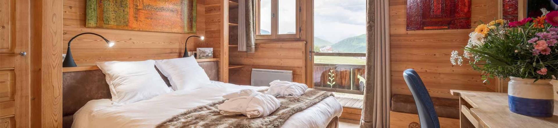 Аренда на лыжном курорте Chalet Bouquetin - Alpe d'Huez - Двухспальная кровать