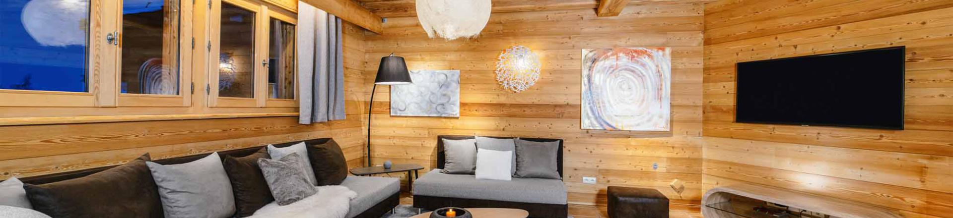 Rent in ski resort Chalet Bouquetin - Alpe d'Huez - Living room