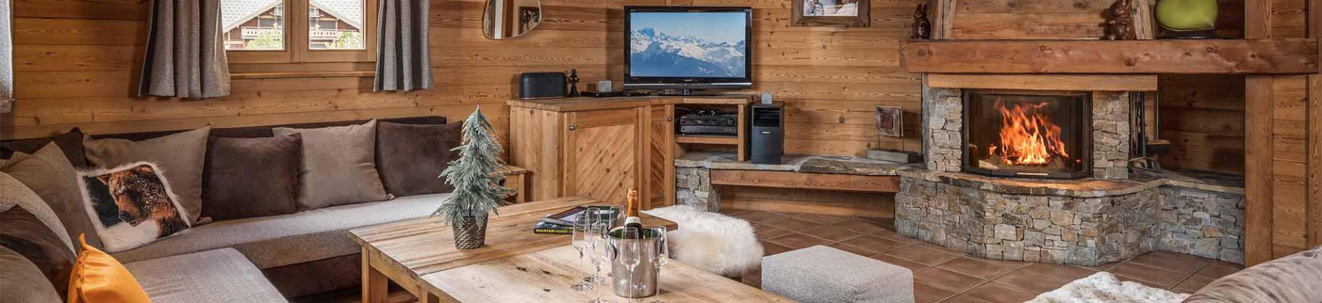 Rent in ski resort Chalet Lièvre Blanc - Alpe d'Huez - Living room