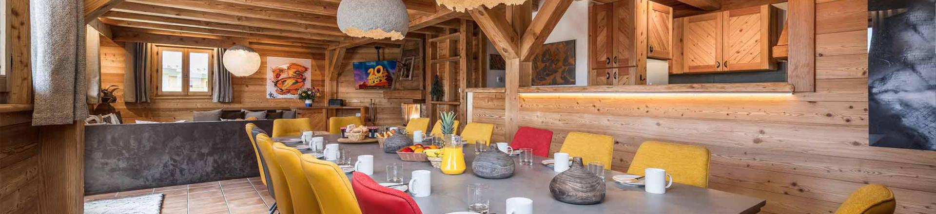 Rent in ski resort Chalet Loup - Alpe d'Huez - Dining area