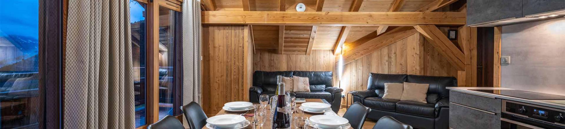 Rent in ski resort Chalet Nightingale - Alpe d'Huez - Dining area