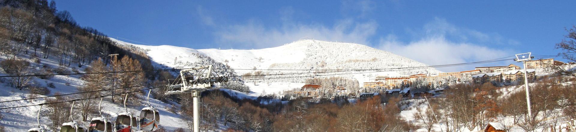 Аренда на лыжном курорте Chalet Nuance de Gris - Alpe d'Huez - зимой под открытым небом