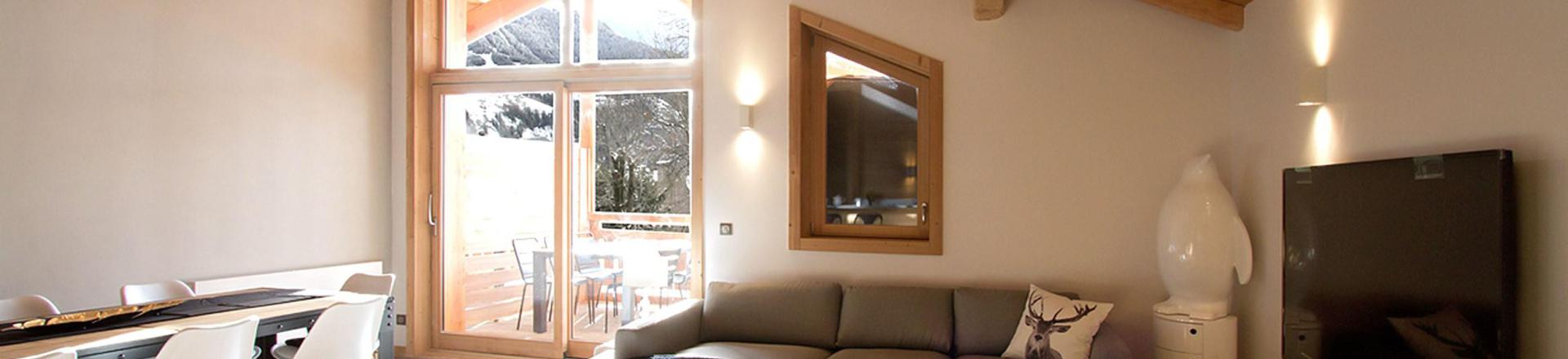 Rent in ski resort Chalet Nuance de Gris - Alpe d'Huez - Living room