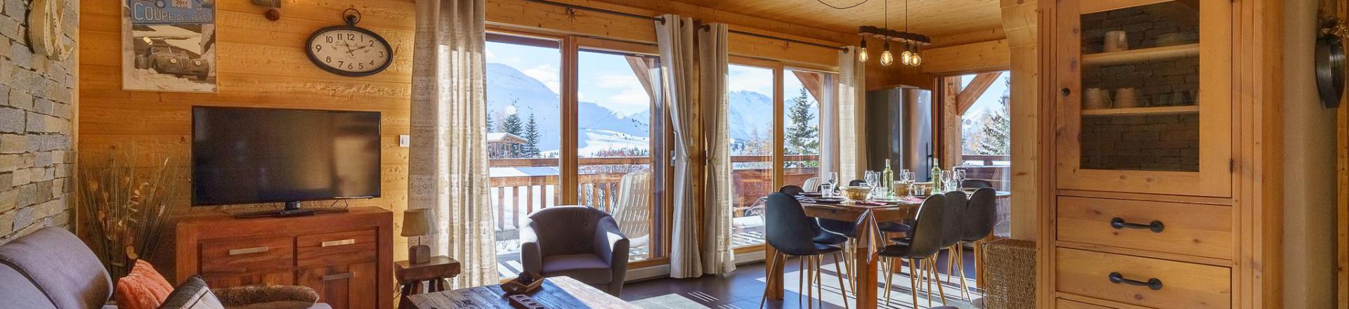 Аренда на лыжном курорте Шале триплекс 5 комнат 8 чел. (Friandise) - Chalets Les Balcons du Golf - Alpe d'Huez - Сиденье банкетка
