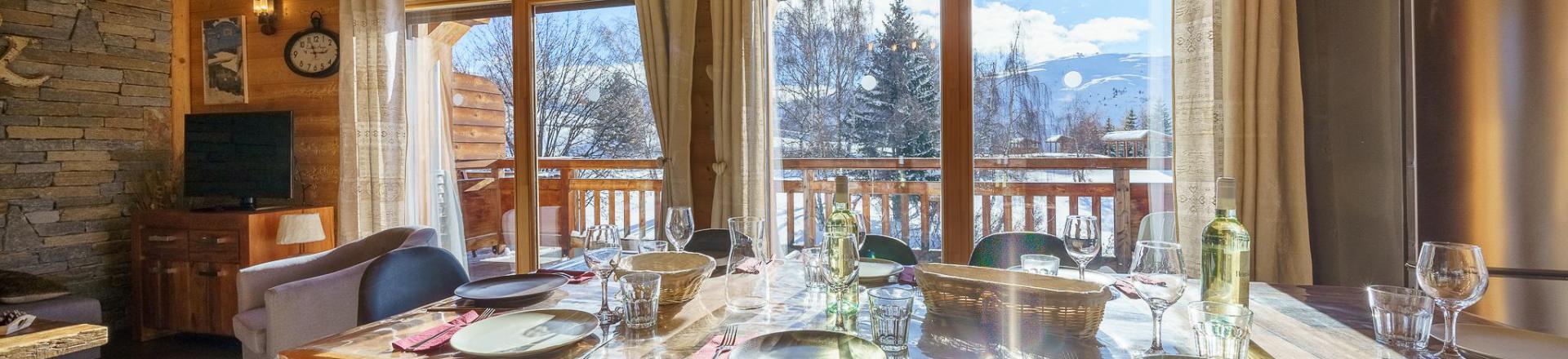 Rent in ski resort 5 room triplex chalet 8 people (Friandise) - Chalets Les Balcons du Golf - Alpe d'Huez - Dining area