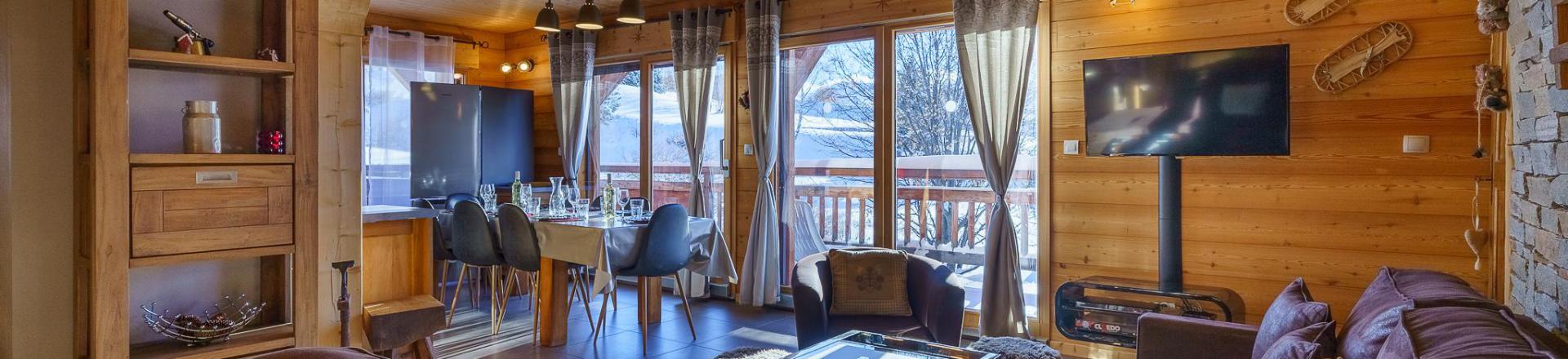 Alquiler al esquí Chalet triplex 5 piezas para 8 personas (Rébèque) - Chalets Les Balcons du Golf - Alpe d'Huez - Estancia